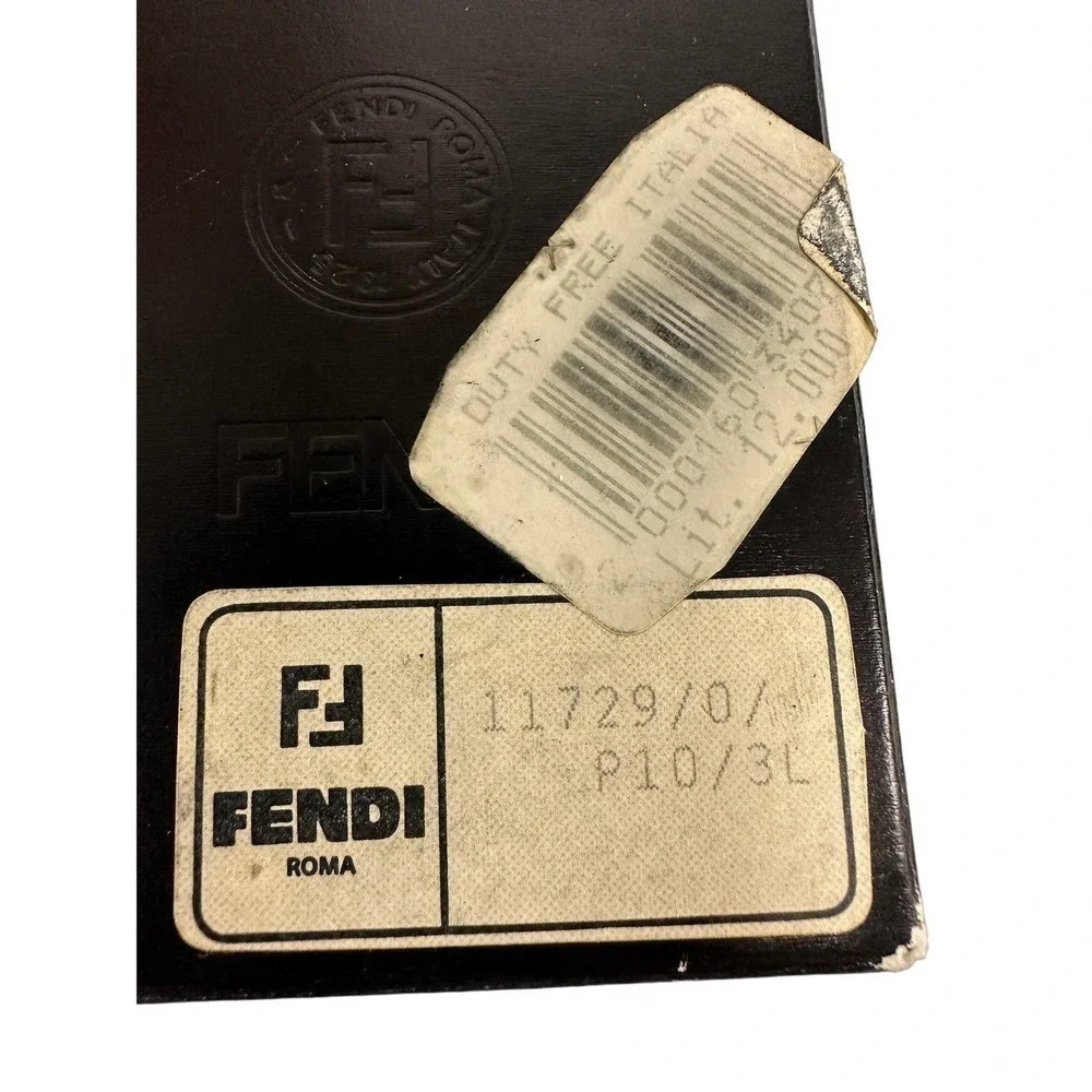 RARE VTG Authentic FENDI Address Book Pequin Stripe New In Original Box